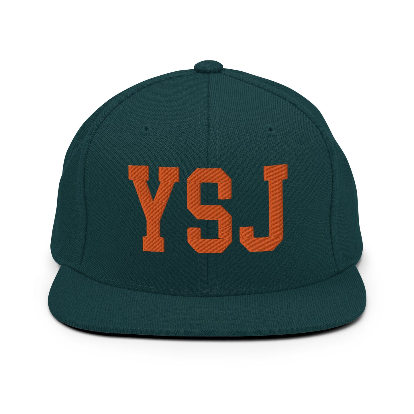 College-Style Classic Snapback Hat • Orange • YSJ Saint John • YHM Designs - Image 23