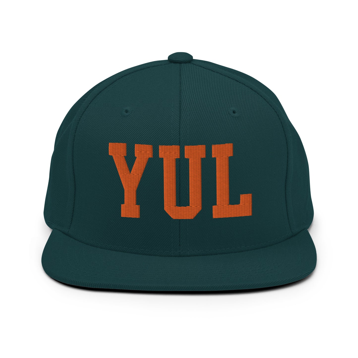College-Style Classic Snapback Hat • Orange • YUL Montreal • YHM Designs - Image 23