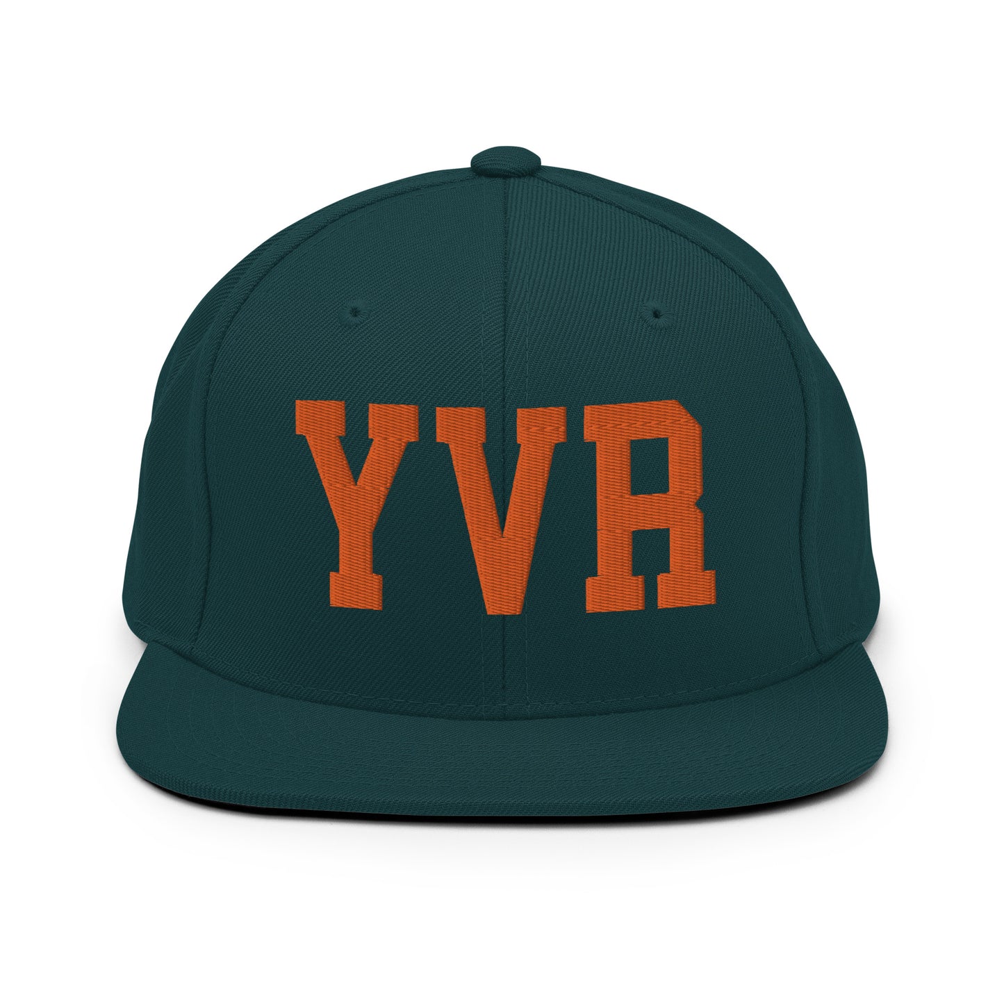 College-Style Classic Snapback Hat • Orange • YVR Vancouver • YHM Designs - Image 23
