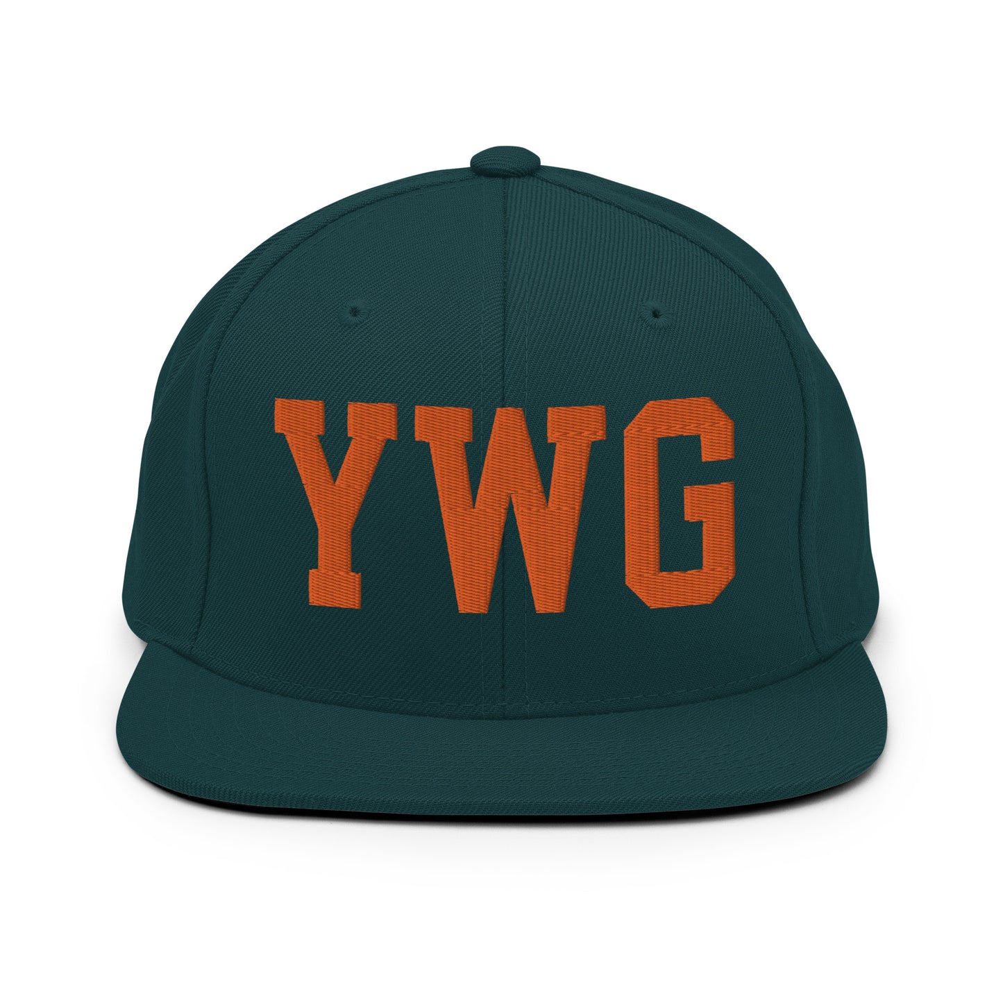 College-Style Classic Snapback Hat • Orange • YWG Winnipeg • YHM Designs - Image 23