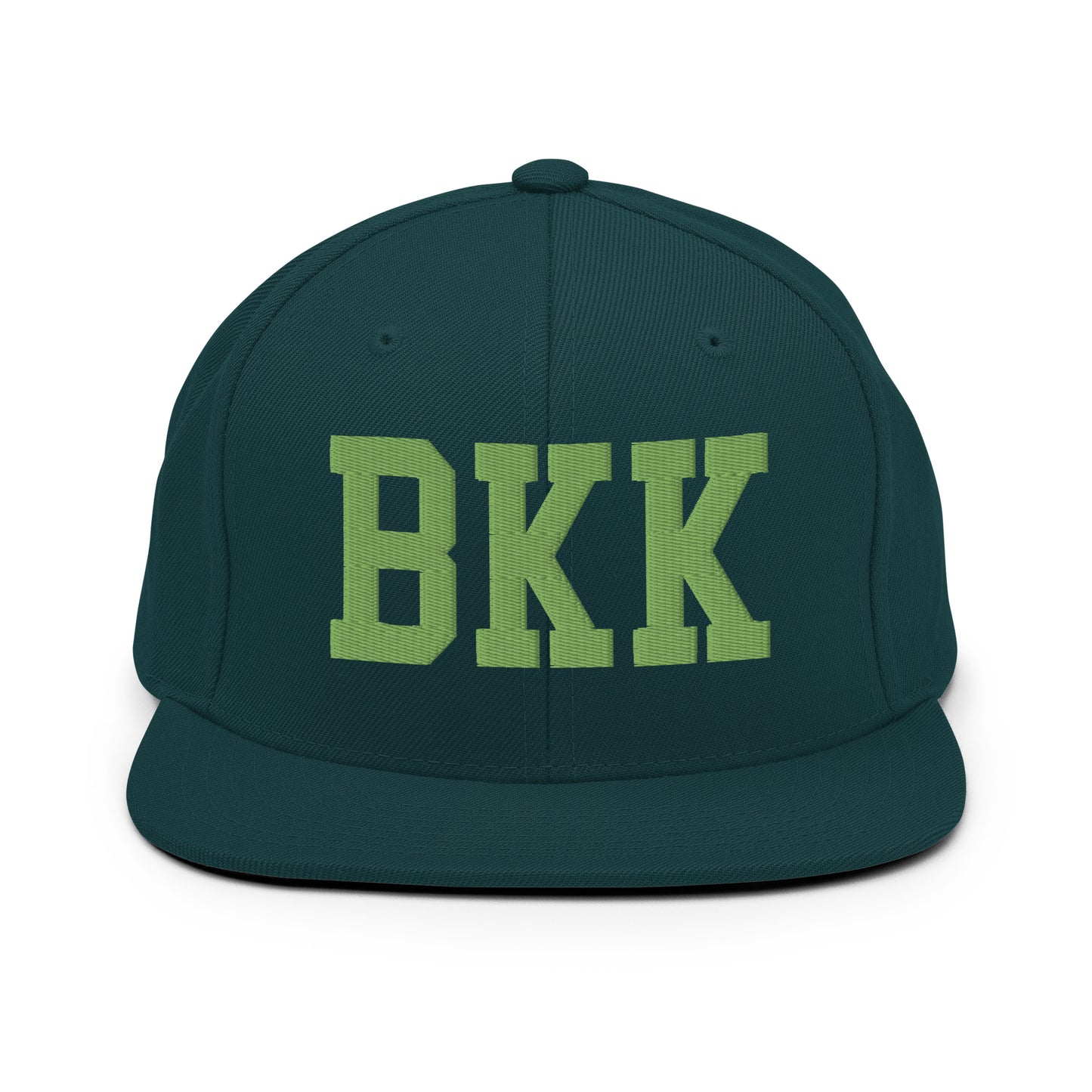 College-Style Classic Snapback Hat • Kiwi Green • BKK Bangkok • YHM Designs - Image 07