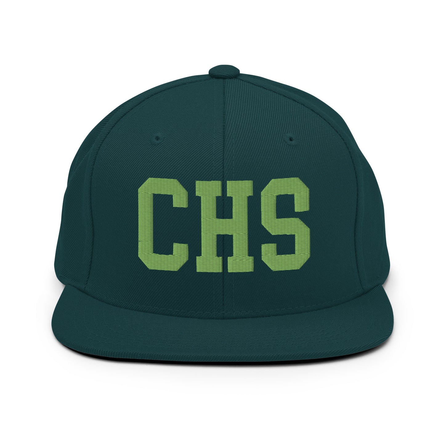 College-Style Classic Snapback Hat • Kiwi Green • CHS Charleston • YHM Designs - Image 07