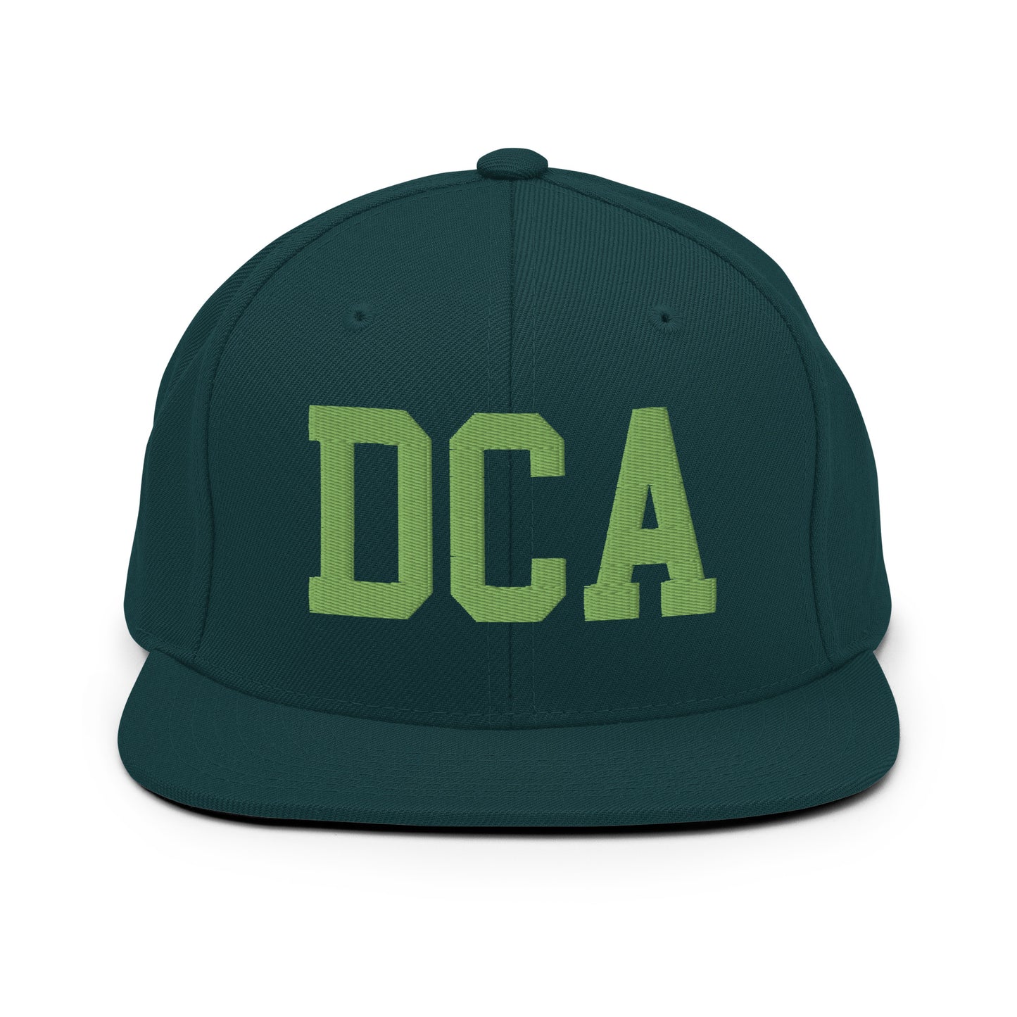 College-Style Classic Snapback Hat • Kiwi Green • DCA Washington • YHM Designs - Image 07