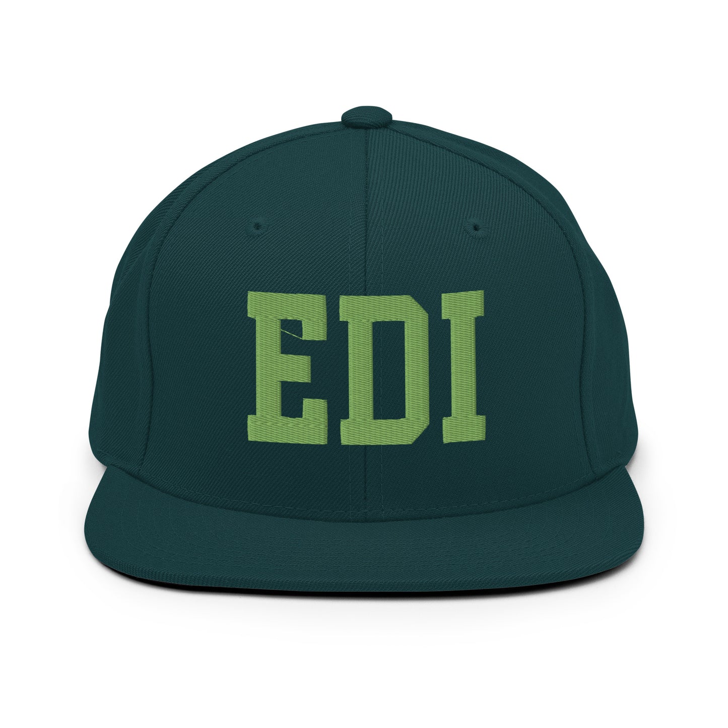 College-Style Classic Snapback Hat • Kiwi Green • EDI Edinburgh • YHM Designs - Image 07