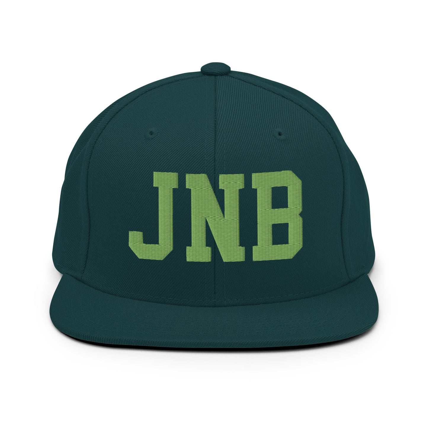 College-Style Classic Snapback Hat • Kiwi Green • JNB Johannesburg • YHM Designs - Image 07