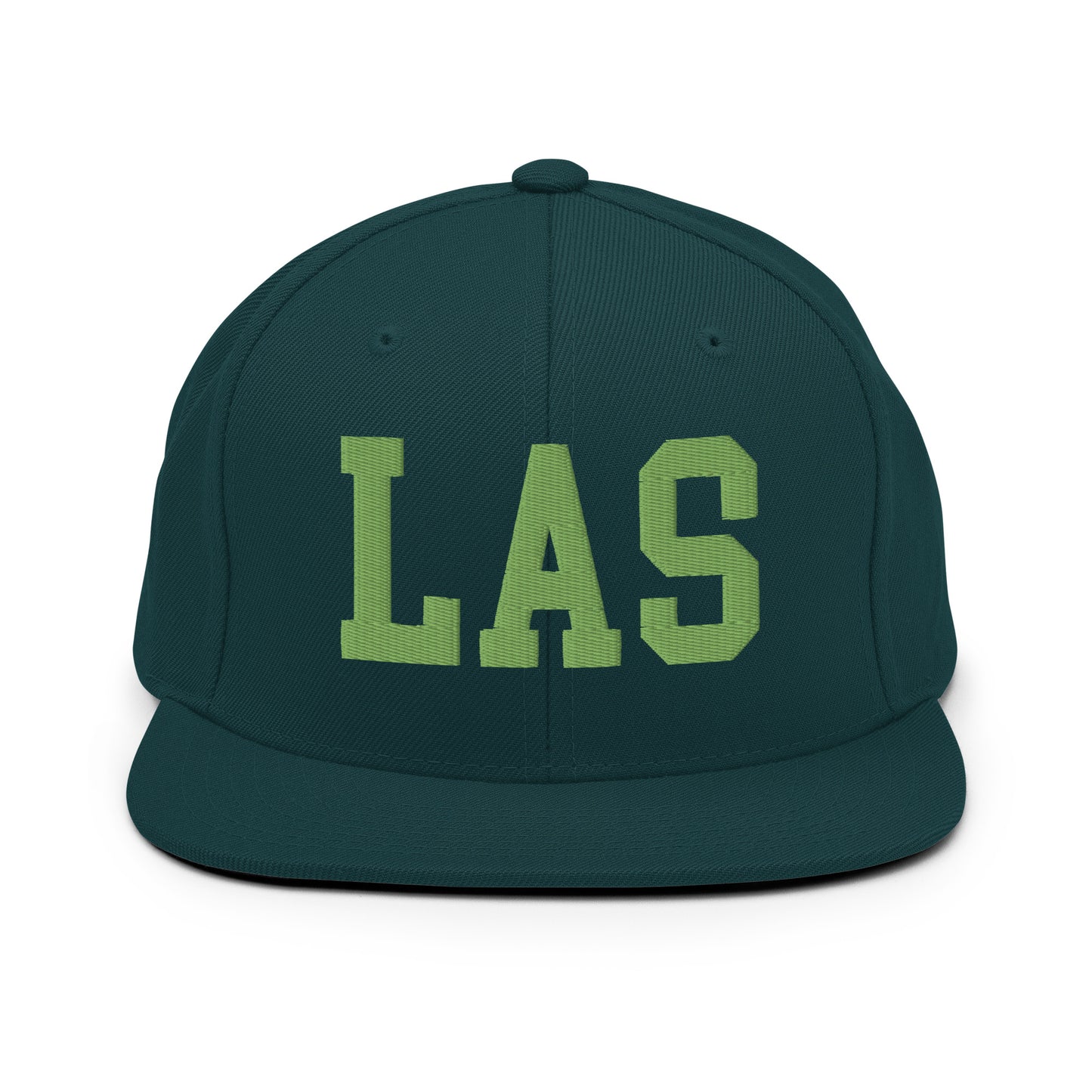 College-Style Classic Snapback Hat • Kiwi Green • LAS Las Vegas • YHM Designs - Image 07