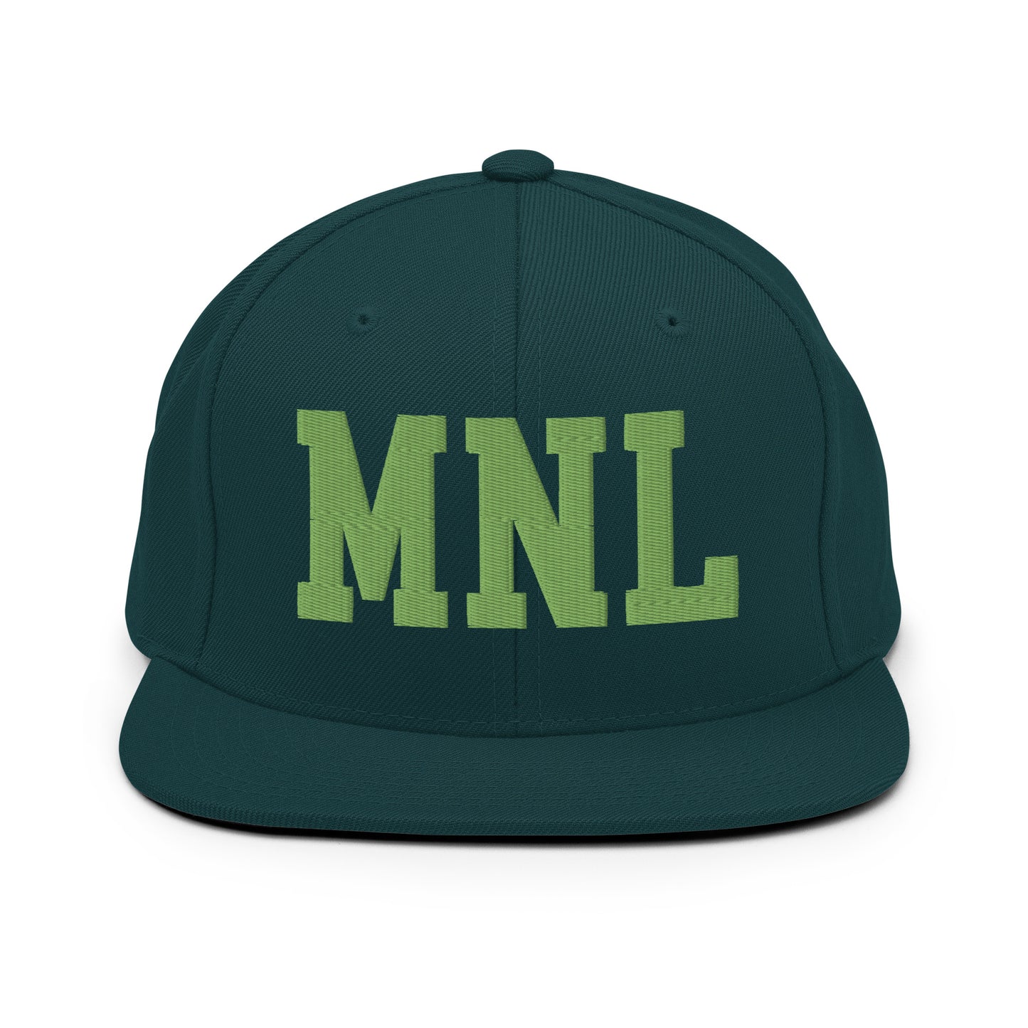 College-Style Classic Snapback Hat • Kiwi Green • MNL Manila • YHM Designs - Image 07
