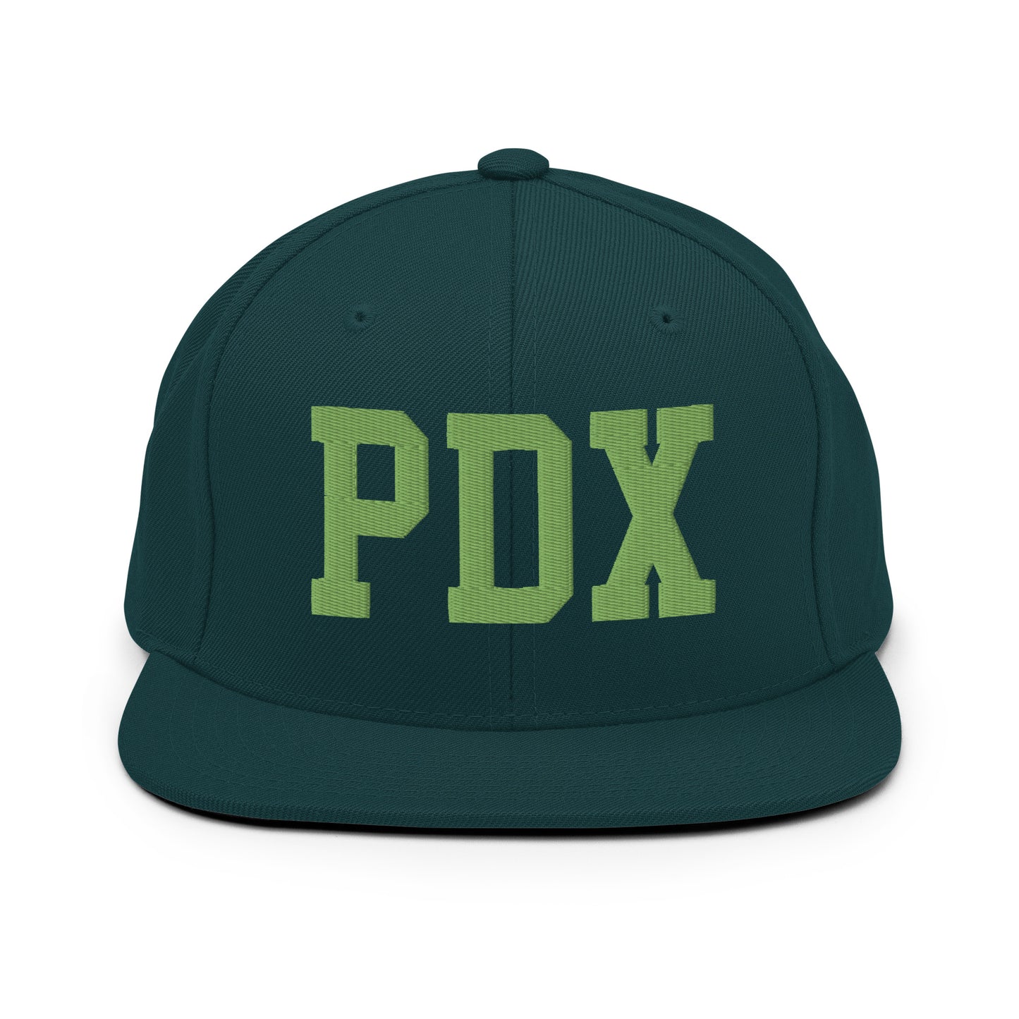 College-Style Classic Snapback Hat • Kiwi Green • PDX Portland • YHM Designs - Image 07