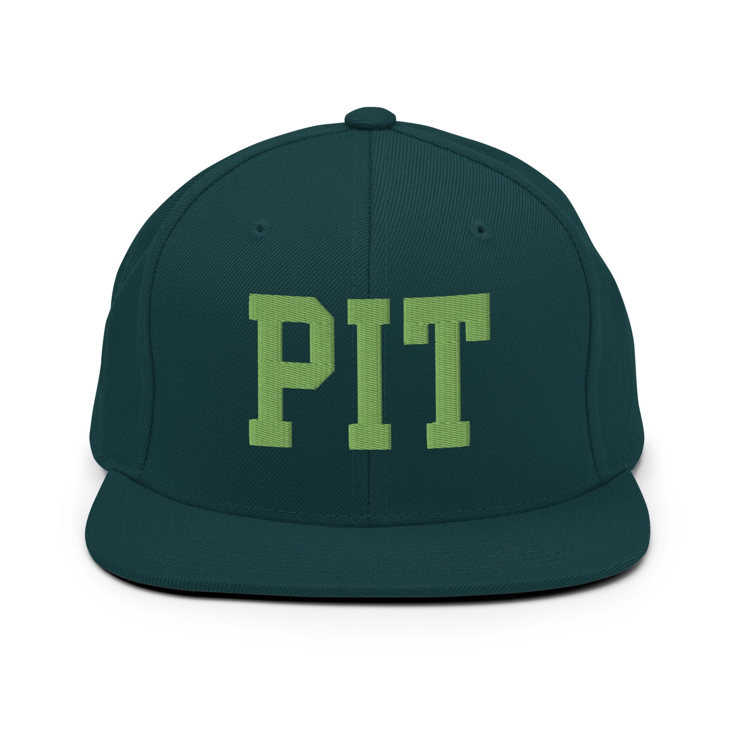 College-Style Classic Snapback Hat • Kiwi Green • PIT Pittsburgh • YHM Designs - Image 07