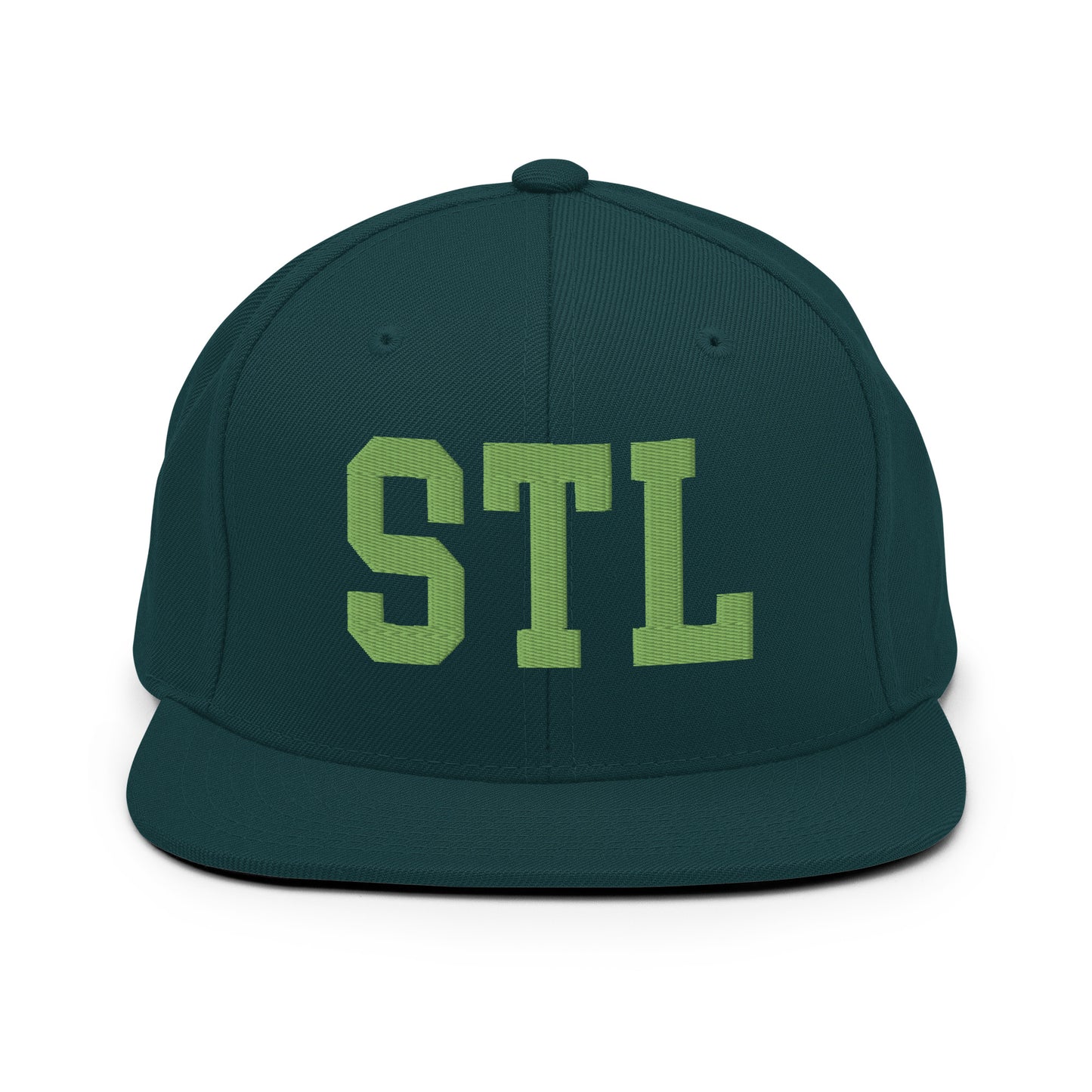 College-Style Classic Snapback Hat • Kiwi Green • STL St. Louis • YHM Designs - Image 07