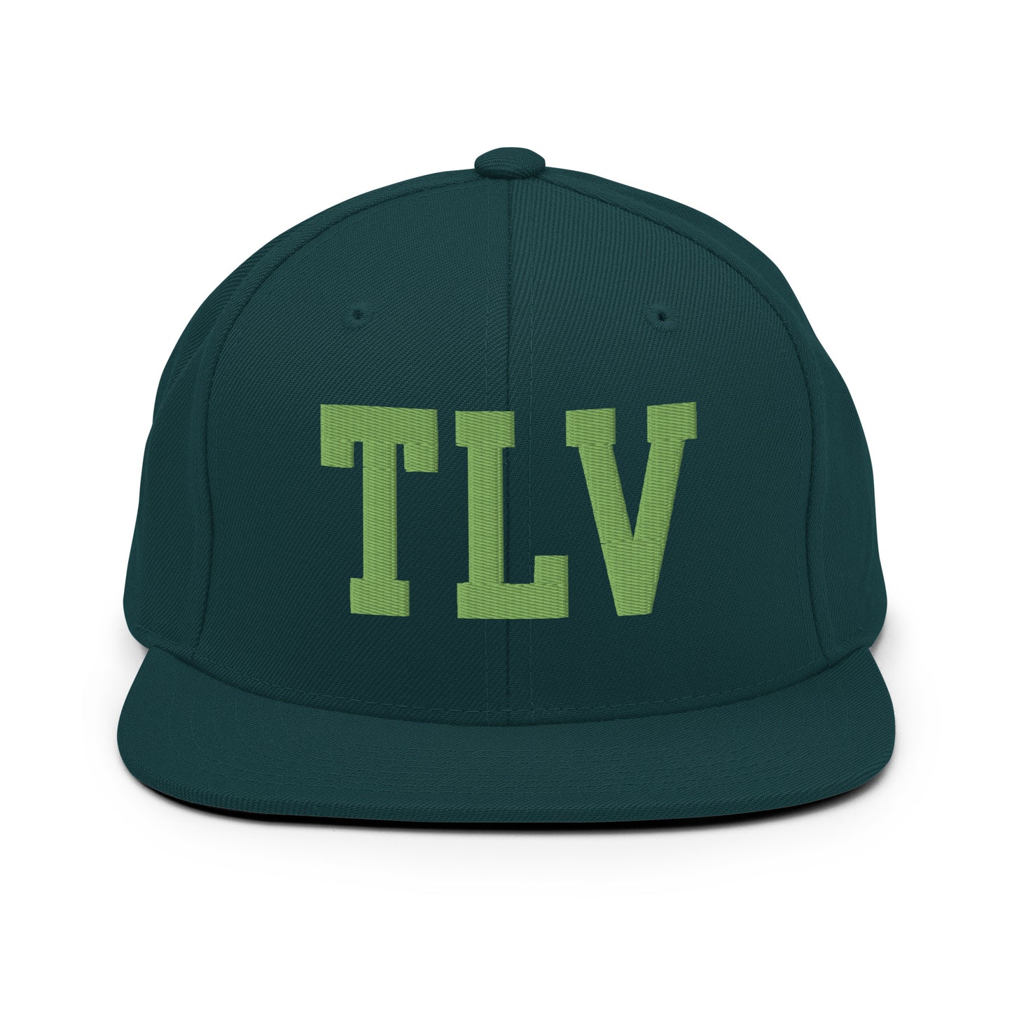 College-Style Classic Snapback Hat • Kiwi Green • TLV Tel Aviv • YHM Designs - Image 07