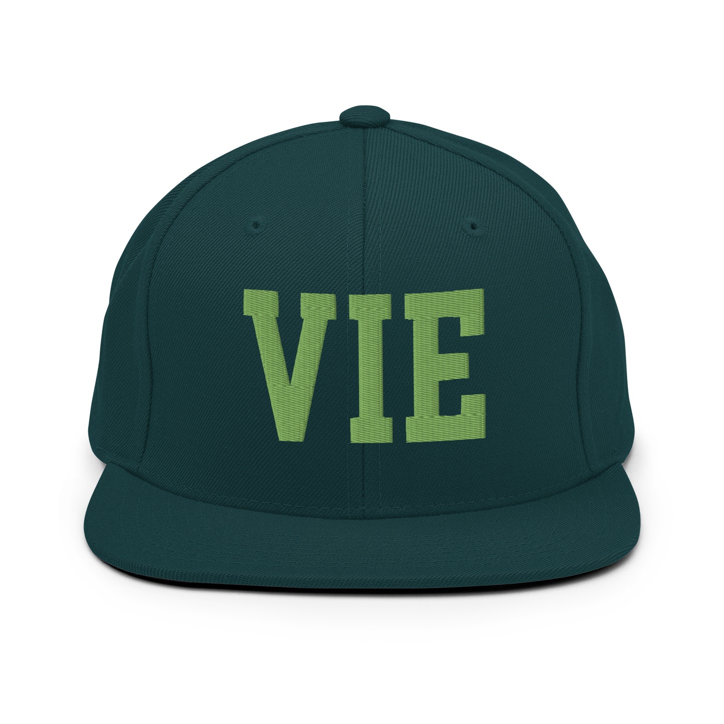 College-Style Classic Snapback Hat • Kiwi Green • VIE Vienna • YHM Designs - Image 07