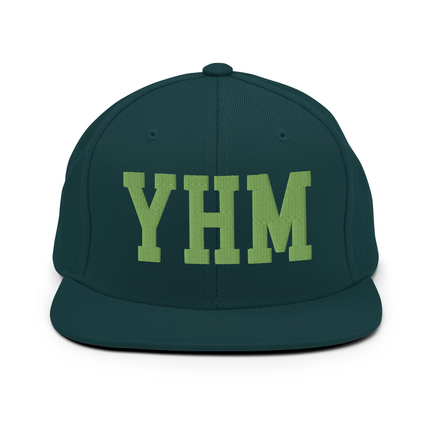 College-Style Classic Snapback Hat • Kiwi Green • YHM Hamilton • YHM Designs - Image 07