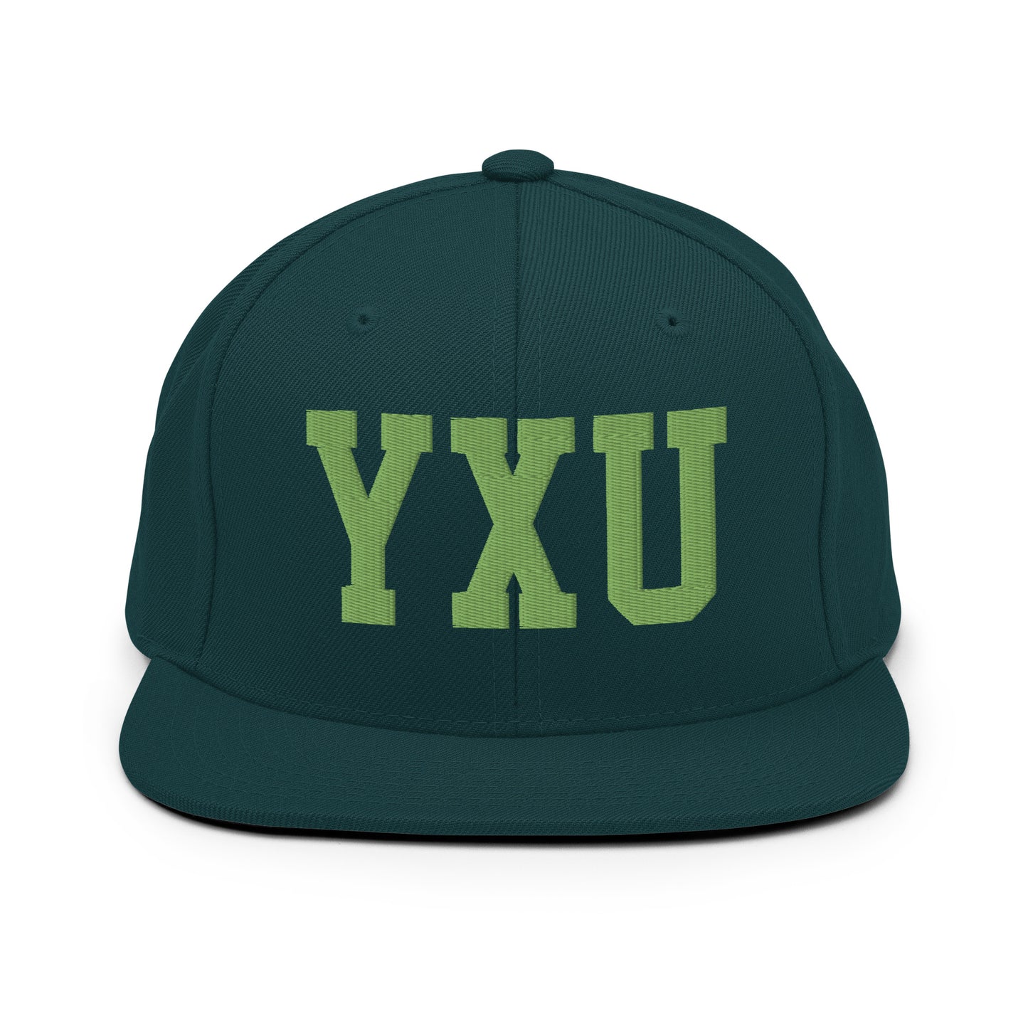 College-Style Classic Snapback Hat • Kiwi Green • YXU London • YHM Designs - Image 07