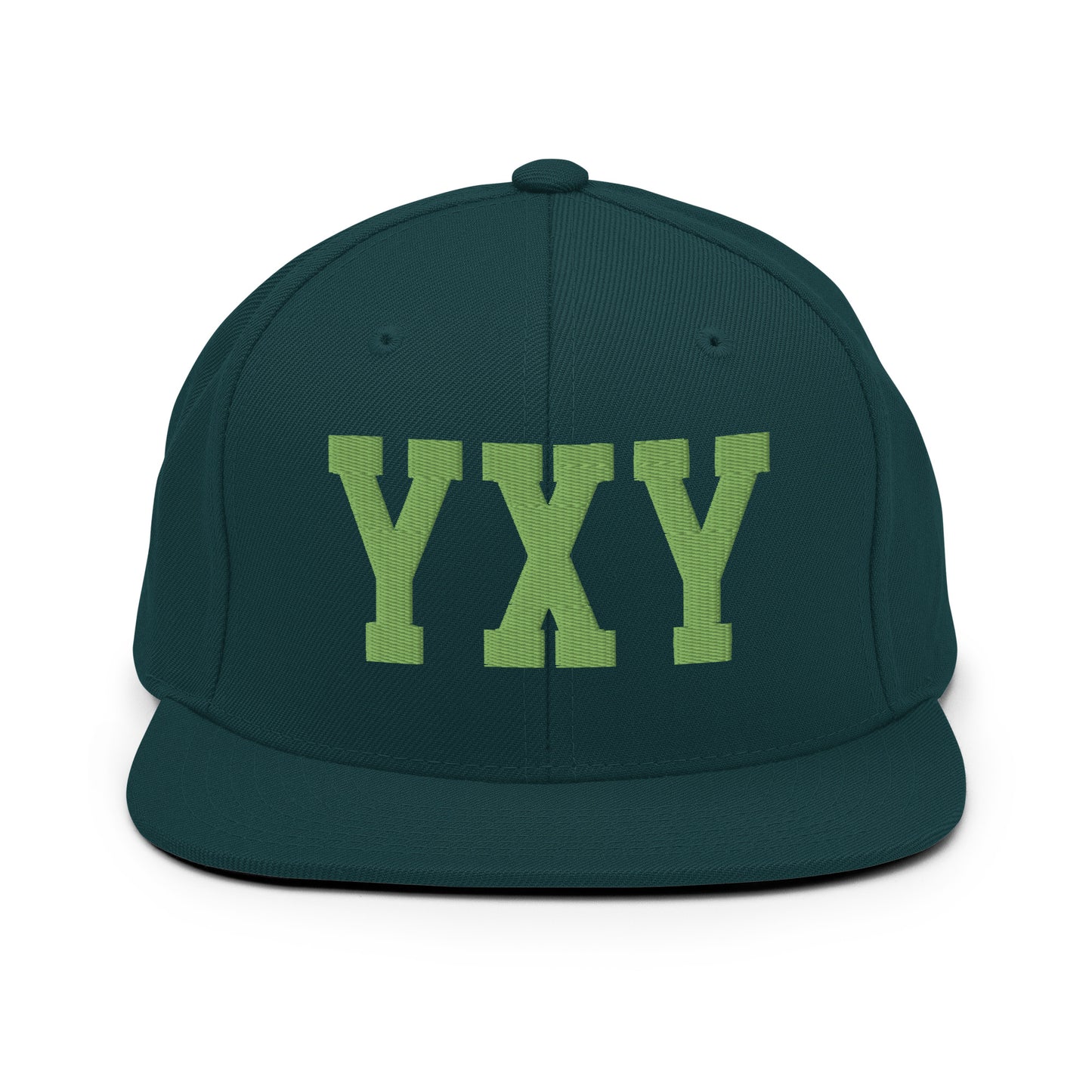 College-Style Classic Snapback Hat • Kiwi Green • YXY Whitehorse • YHM Designs - Image 07