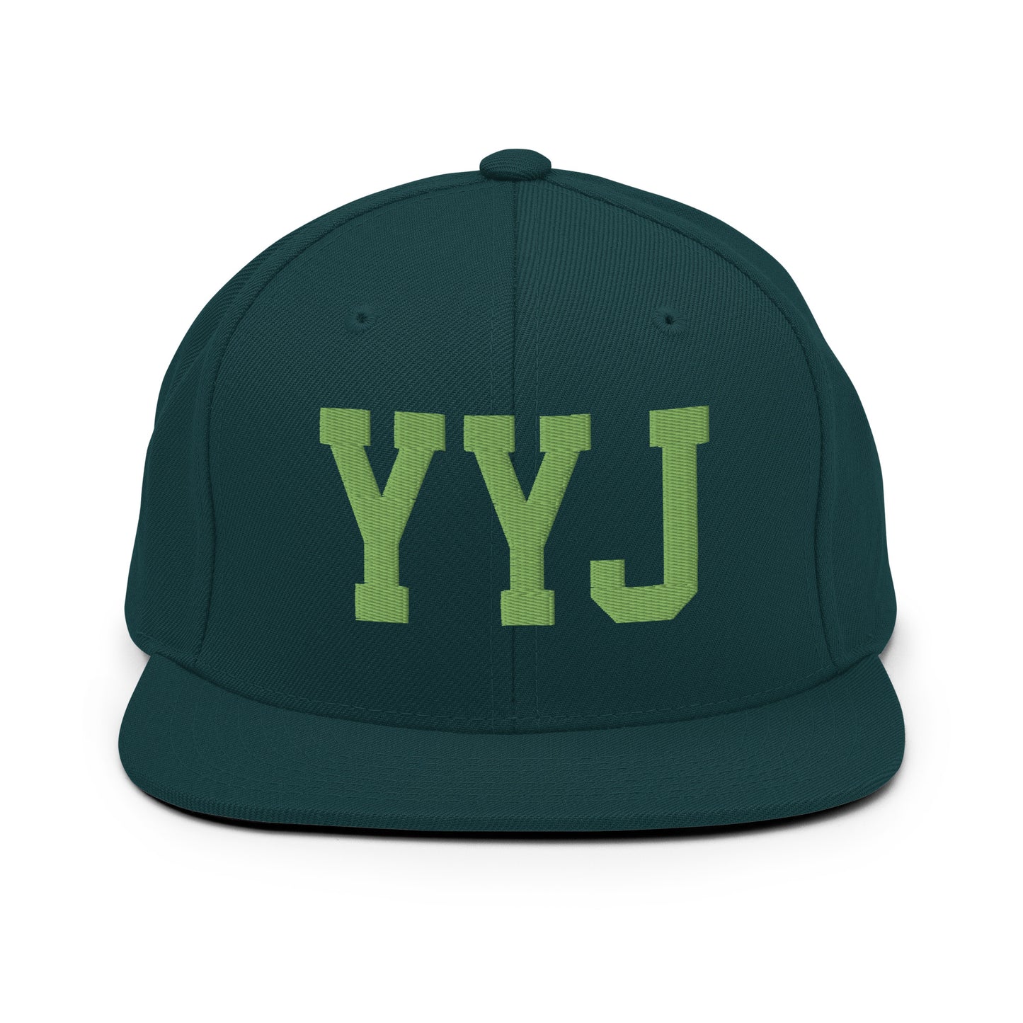 College-Style Classic Snapback Hat • Kiwi Green • YYJ Victoria • YHM Designs - Image 07