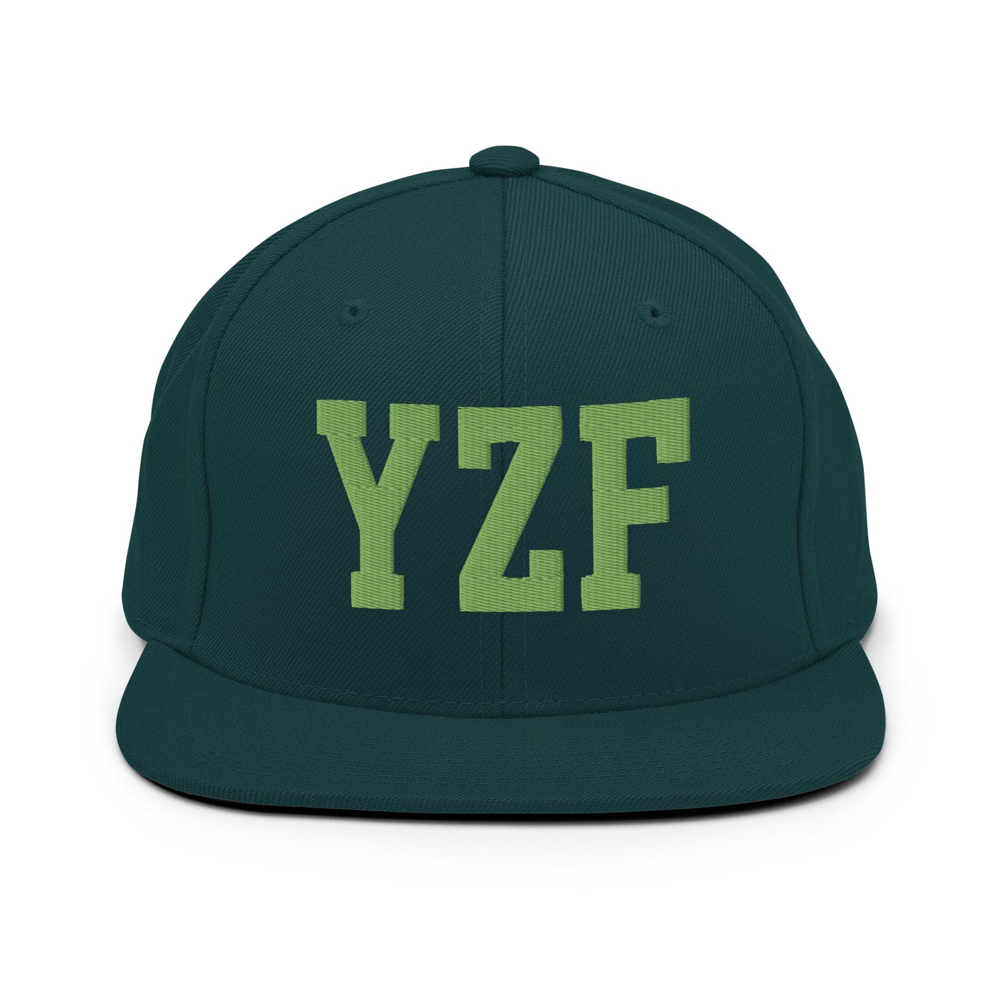 College-Style Classic Snapback Hat • Kiwi Green • YZF Yellowknife • YHM Designs - Image 07