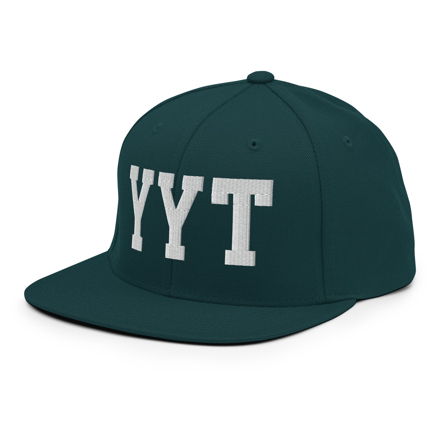 College-Style Classic Snapback Hat • White • YYT St. John's Souvenir • YHM Designs - Image 24