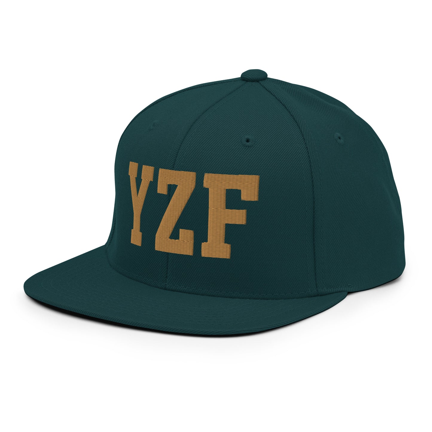 College-Style Classic Snapback Hat • Old Gold • YZF Yellowknife Souvenir • YHM Designs - Image 20