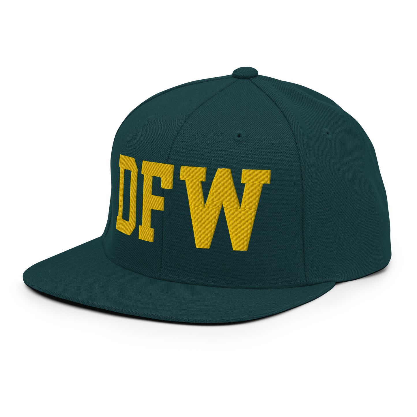 College-Style Classic Snapback Hat • Gold • DFW Dallas • YHM Designs - Image 16