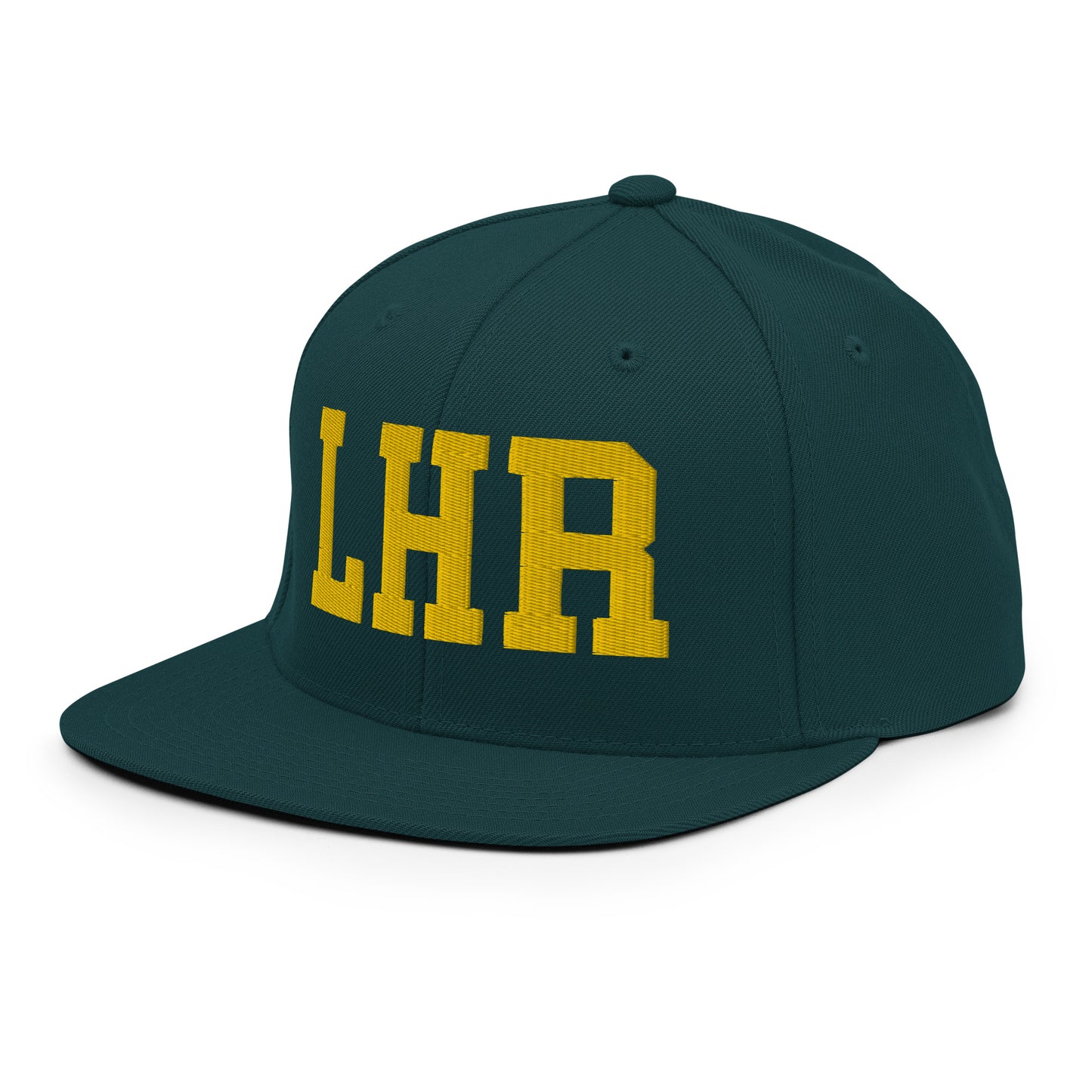 College-Style Classic Snapback Hat • Gold • LHR London • YHM Designs - Image 16