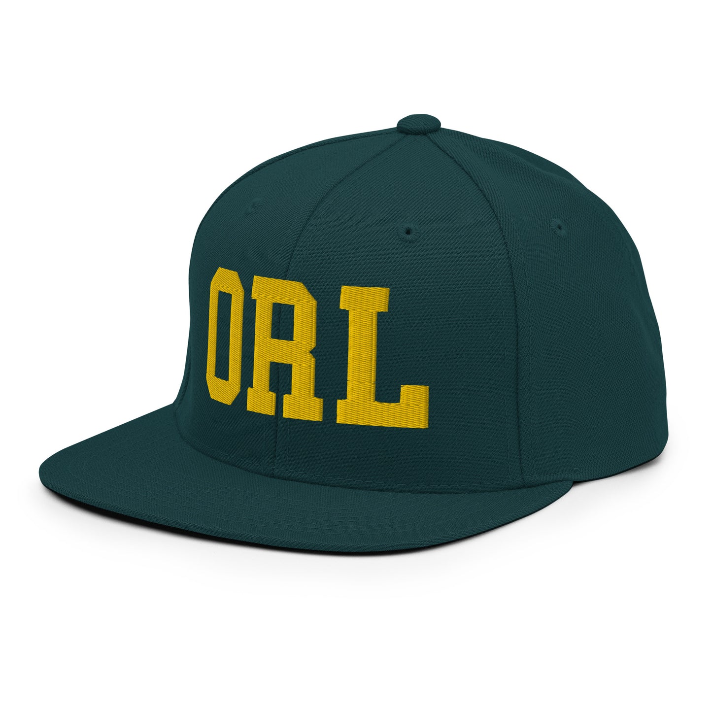 College-Style Classic Snapback Hat • Gold • ORL Orlando • YHM Designs - Image 16