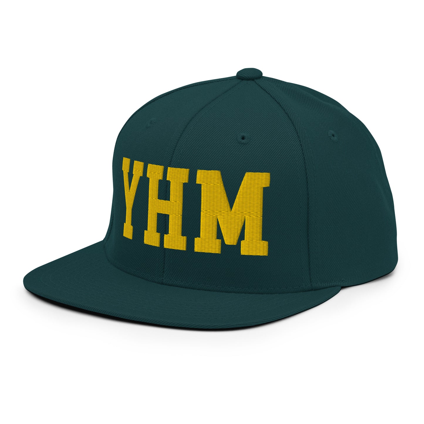 College-Style Classic Snapback Hat • Gold • YHM Hamilton Souvenir • YHM Designs - Image 16