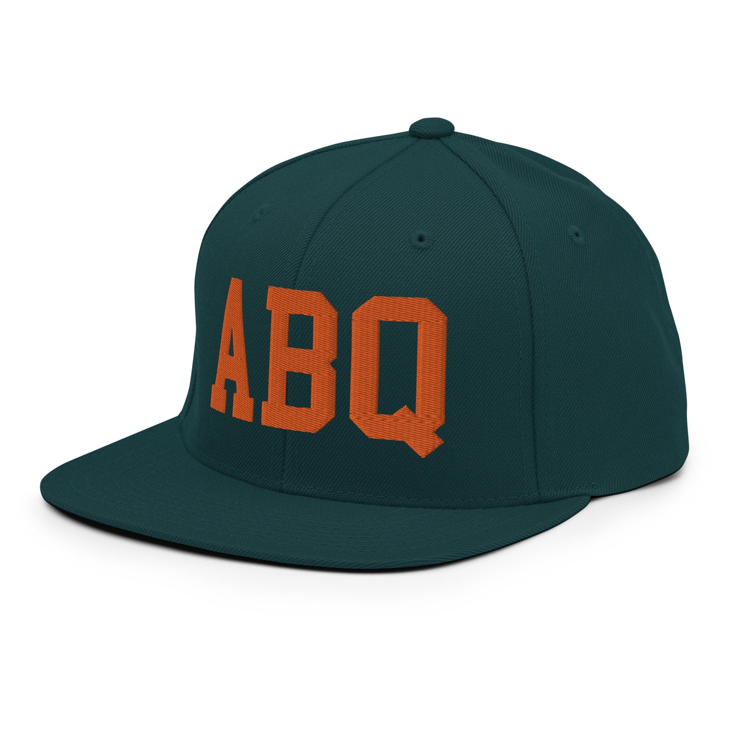 College-Style Classic Snapback Hat • Orange • ABQ Albuquerque • YHM Designs - Image 25