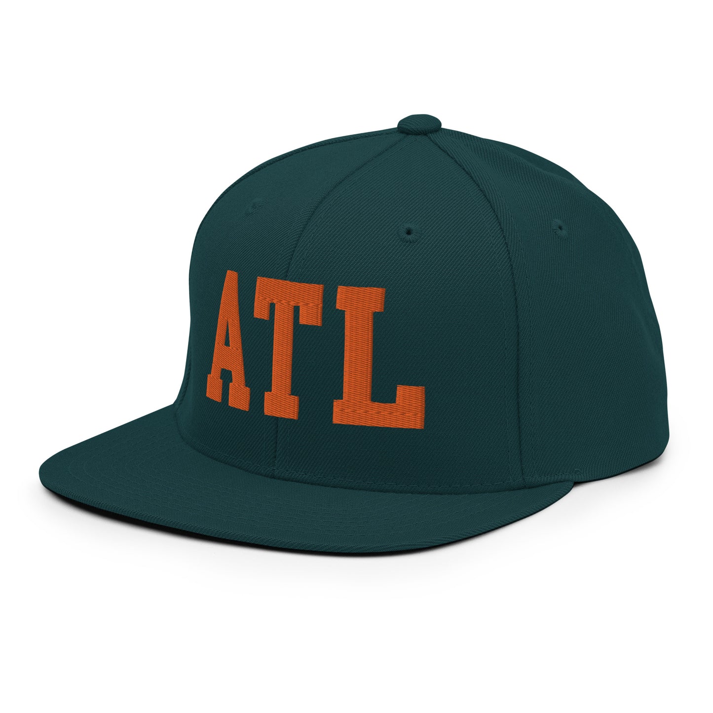 College-Style Classic Snapback Hat • Orange • ATL Atlanta • YHM Designs - Image 25