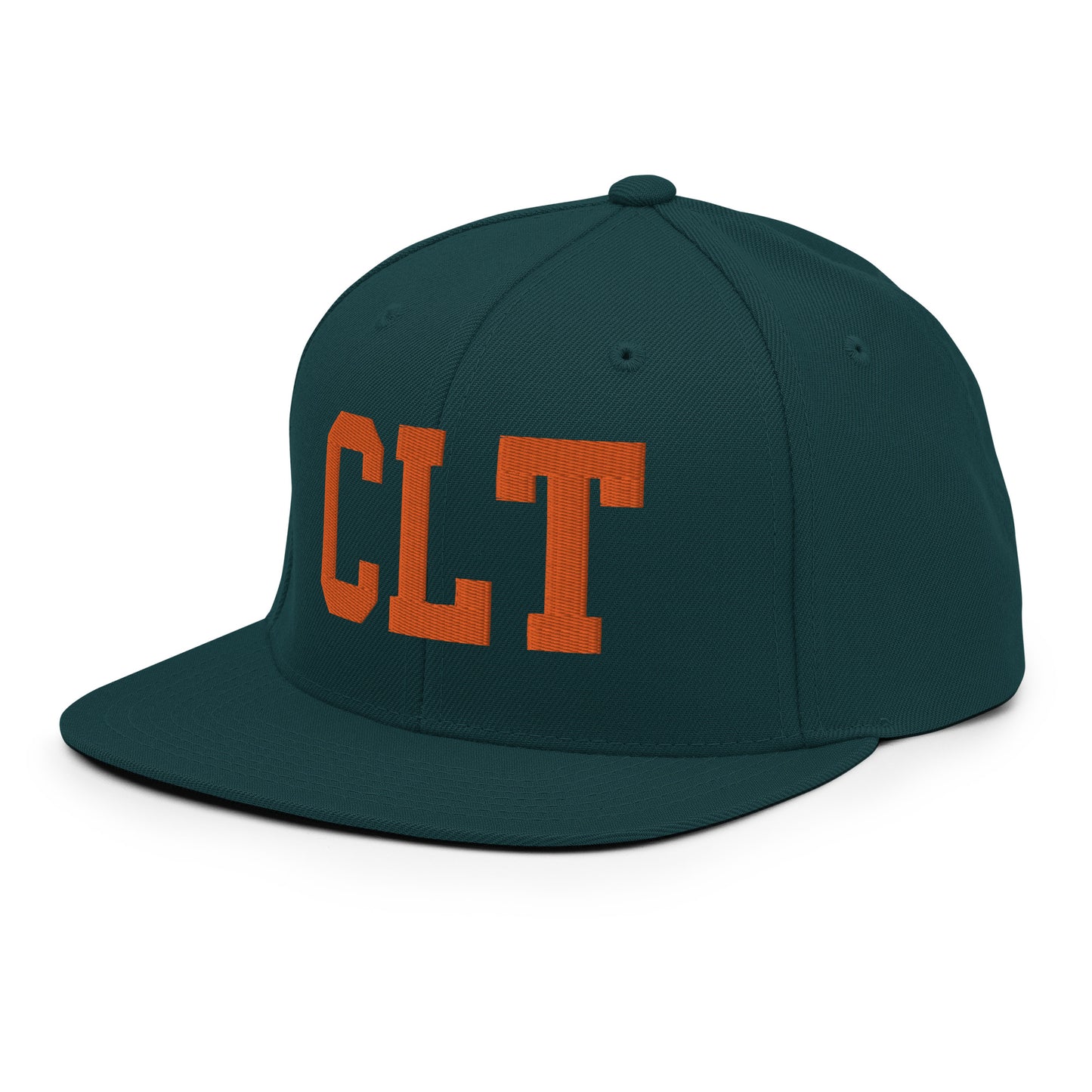 College-Style Classic Snapback Hat • Orange • CLT Charlotte • YHM Designs - Image 25