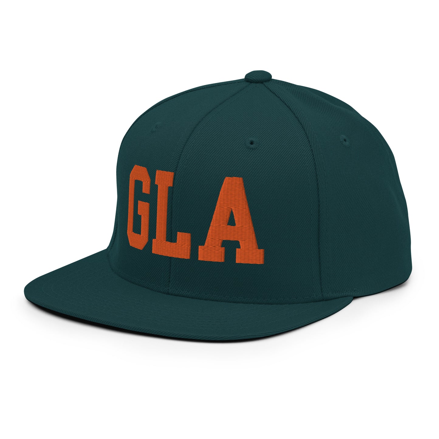 College-Style Classic Snapback Hat • Orange • GLA Glasgow • YHM Designs - Image 25