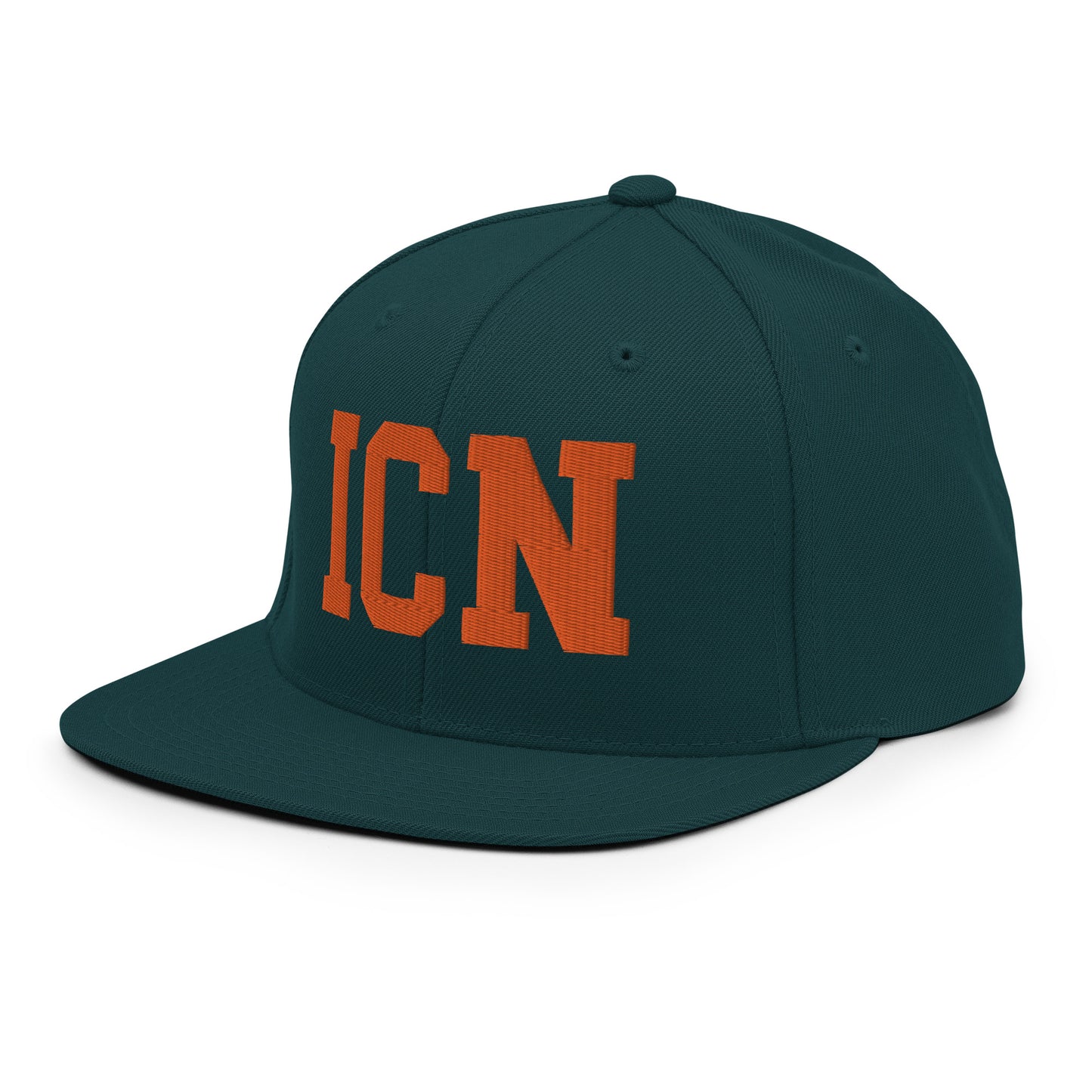 College-Style Classic Snapback Hat • Orange • ICN Seoul • YHM Designs - Image 25
