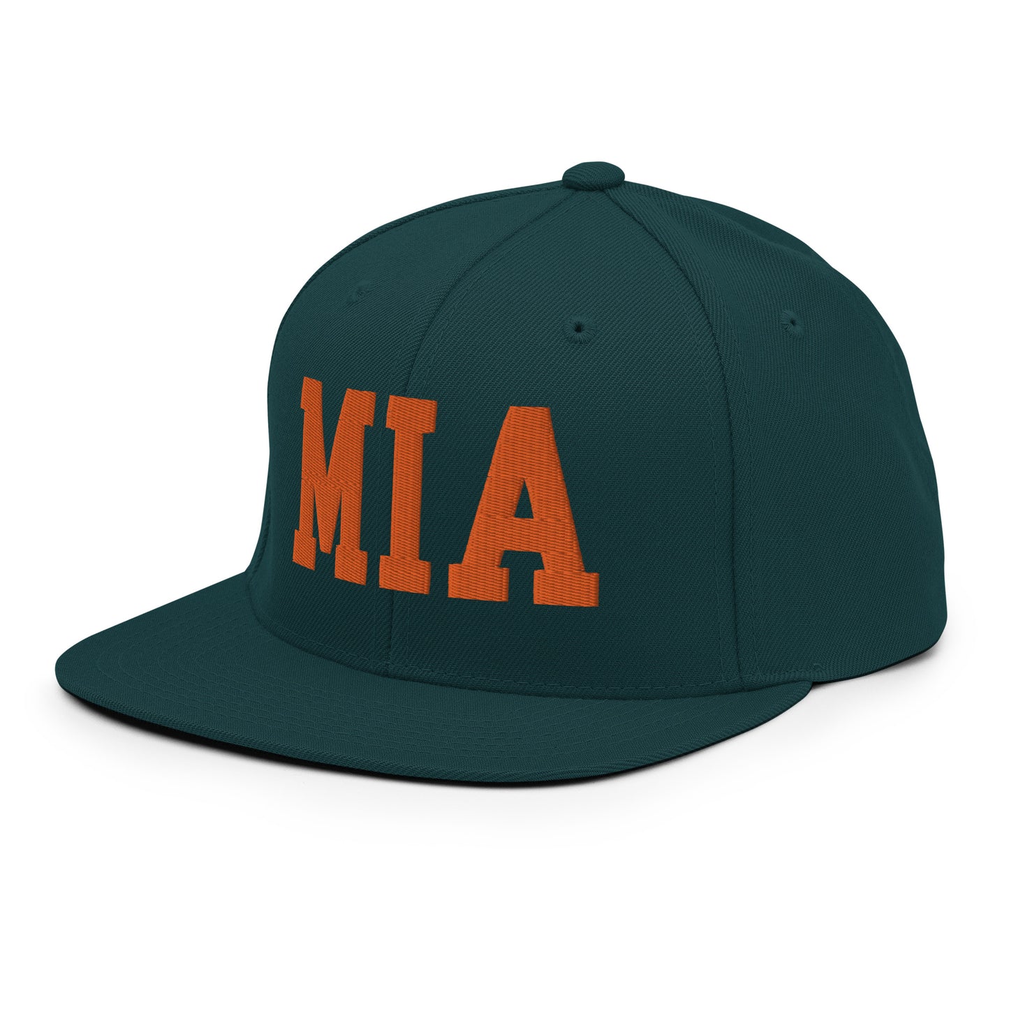College-Style Classic Snapback Hat • Orange • MIA Miami • YHM Designs - Image 25