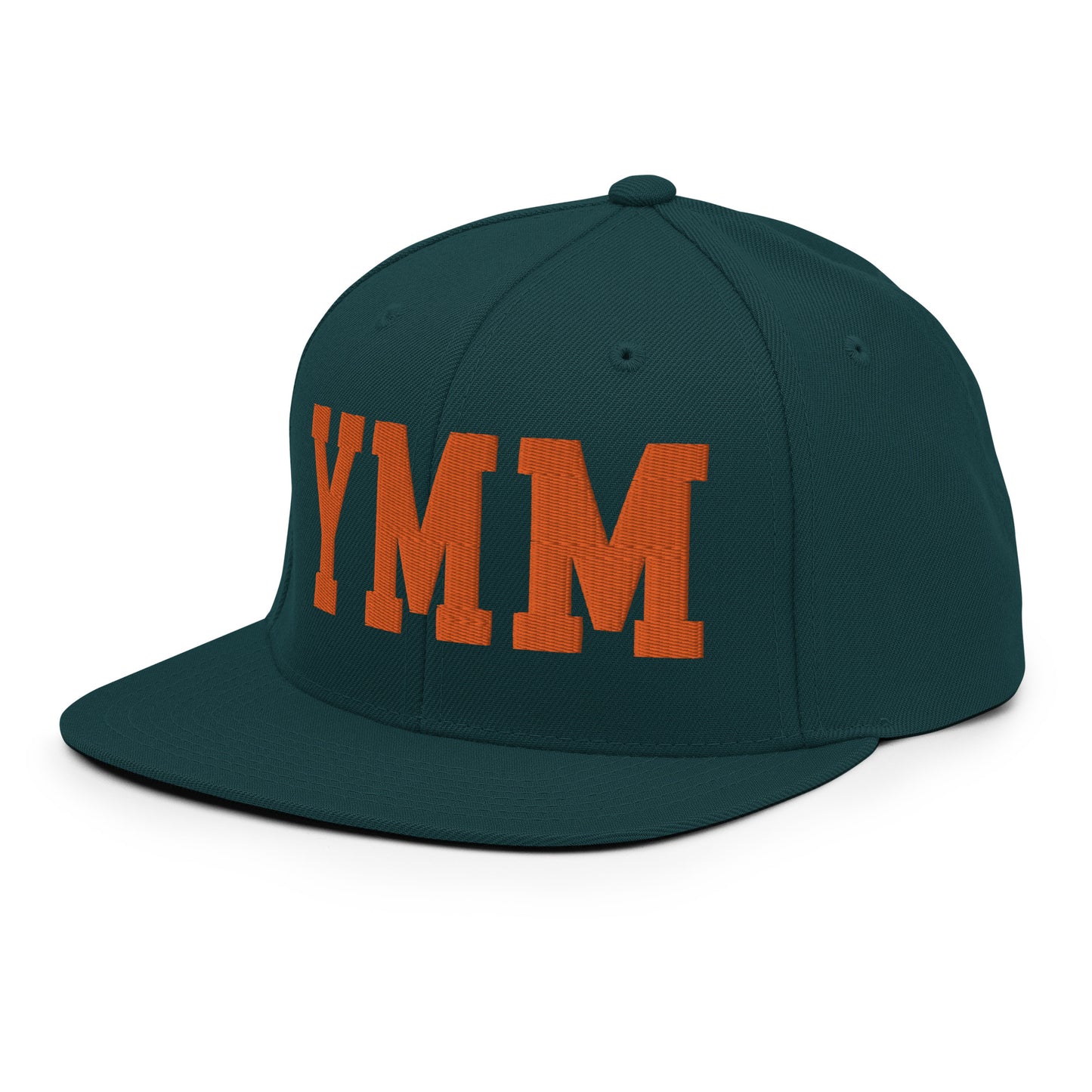 College-Style Classic Snapback Hat • Orange • YMM Fort McMurray • YHM Designs - Image 25