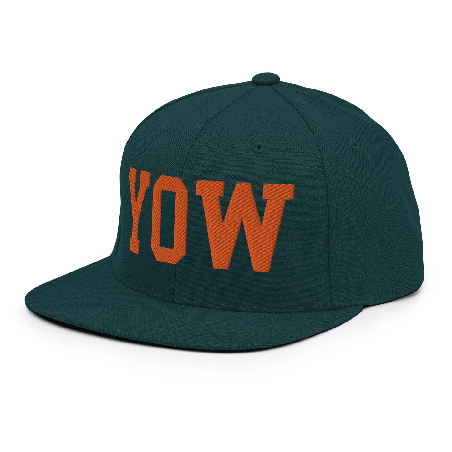 College-Style Classic Snapback Hat • Orange • YOW Ottawa • YHM Designs - Image 25