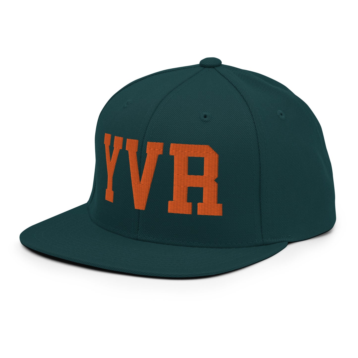 College-Style Classic Snapback Hat • Orange • YVR Vancouver • YHM Designs - Image 25