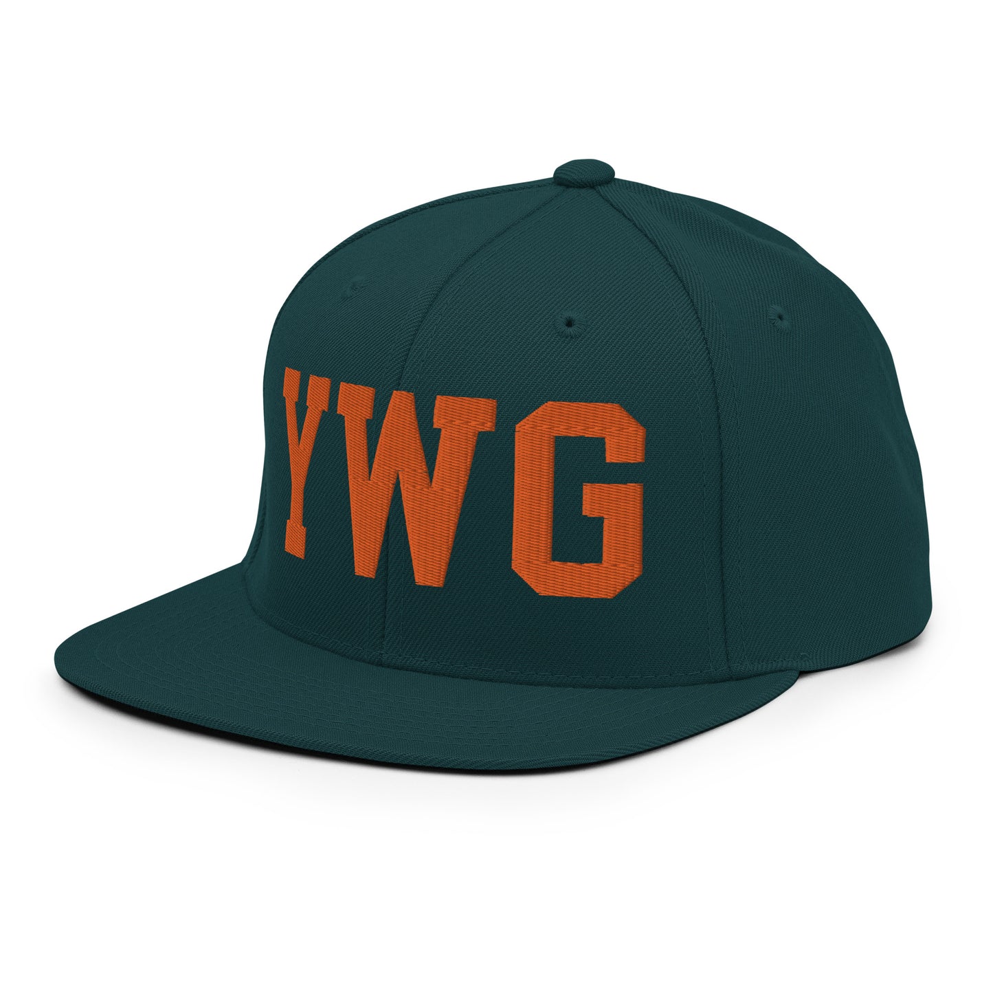 College-Style Classic Snapback Hat • Orange • YWG Winnipeg • YHM Designs - Image 25