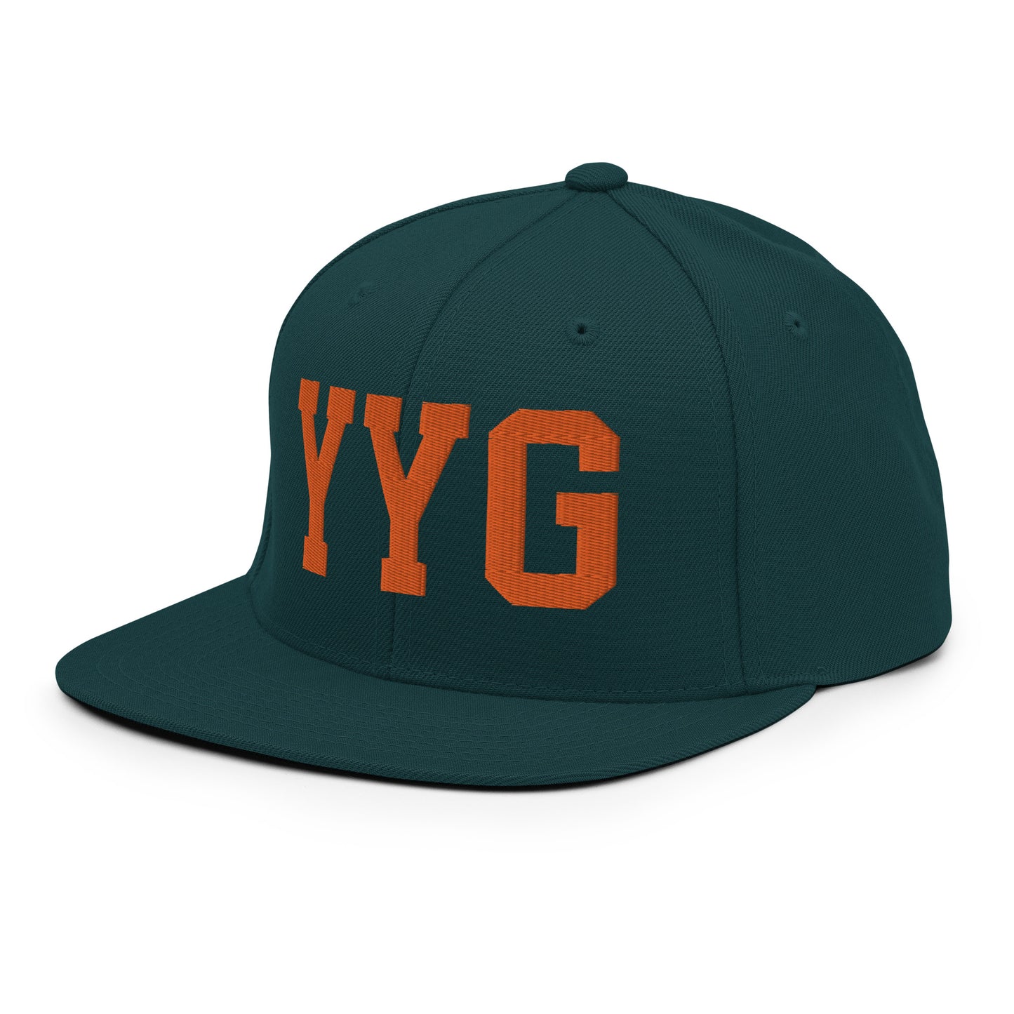 College-Style Classic Snapback Hat • Orange • YYG Charlottetown • YHM Designs - Image 25