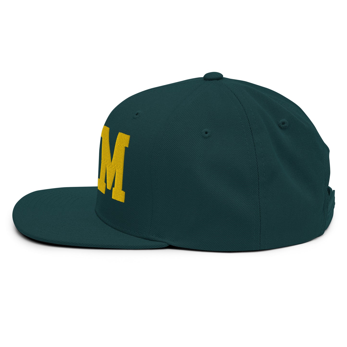College-Style Classic Snapback Hat • Gold • BHM Birmingham • YHM Designs - Image 17