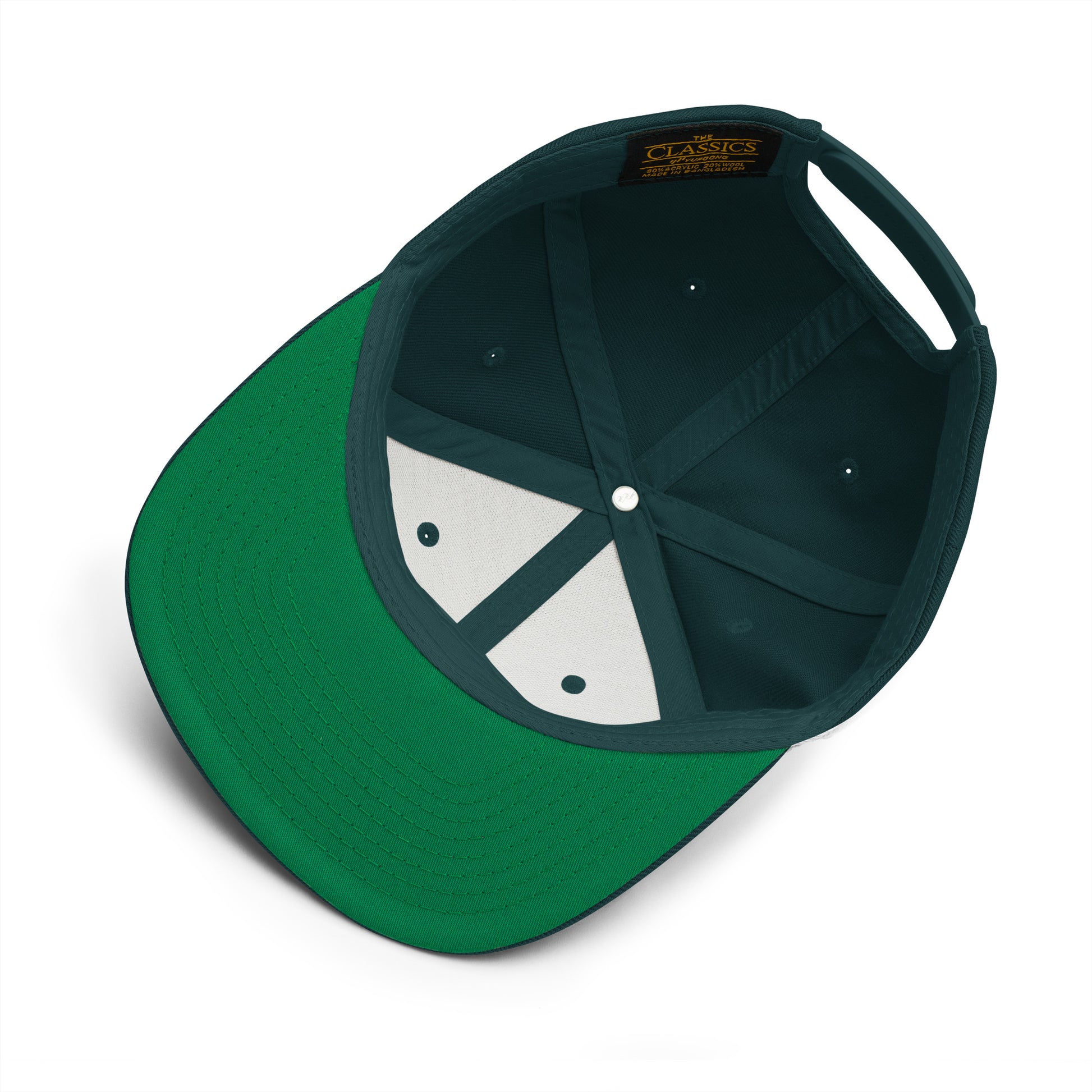 College-Style Classic Snapback Hat • Kiwi Green • PHL Philadelphia Souvenir • YHM Designs - Image 05