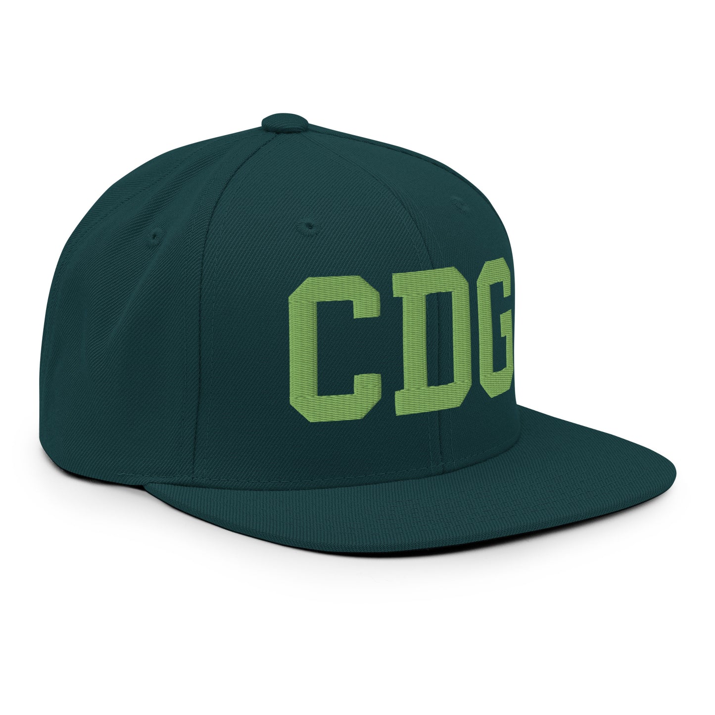College-Style Classic Snapback Hat • Kiwi Green • CDG Paris • YHM Designs - Image 10
