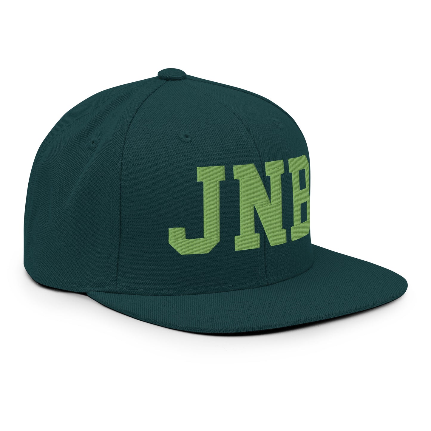 College-Style Classic Snapback Hat • Kiwi Green • JNB Johannesburg • YHM Designs - Image 10