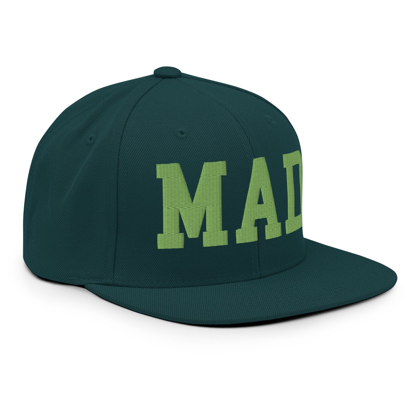 College-Style Classic Snapback Hat • Kiwi Green • MAD Madrid • YHM Designs - Image 10