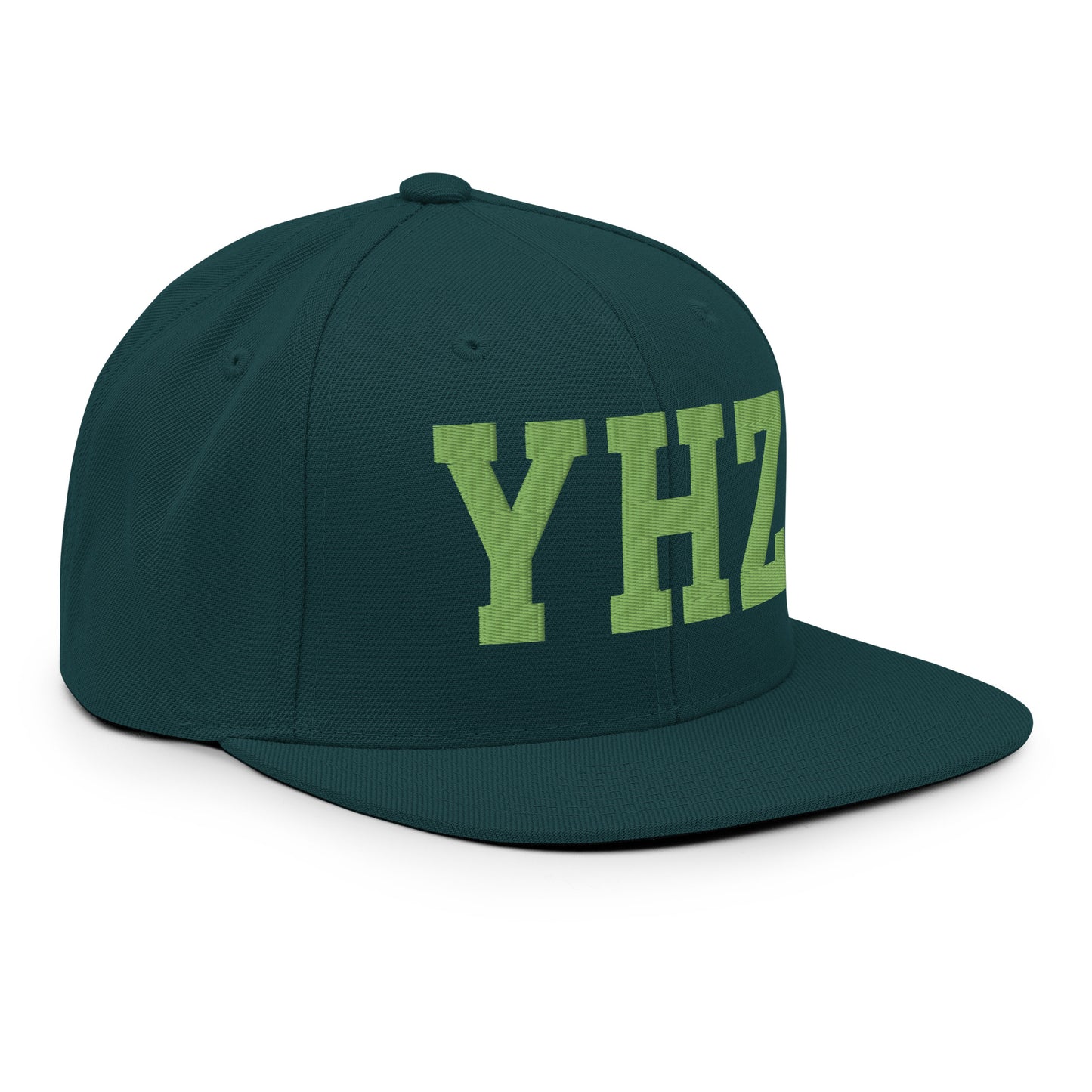 College-Style Classic Snapback Hat • Kiwi Green • YHZ Halifax Souvenir • YHM Designs - Image 10