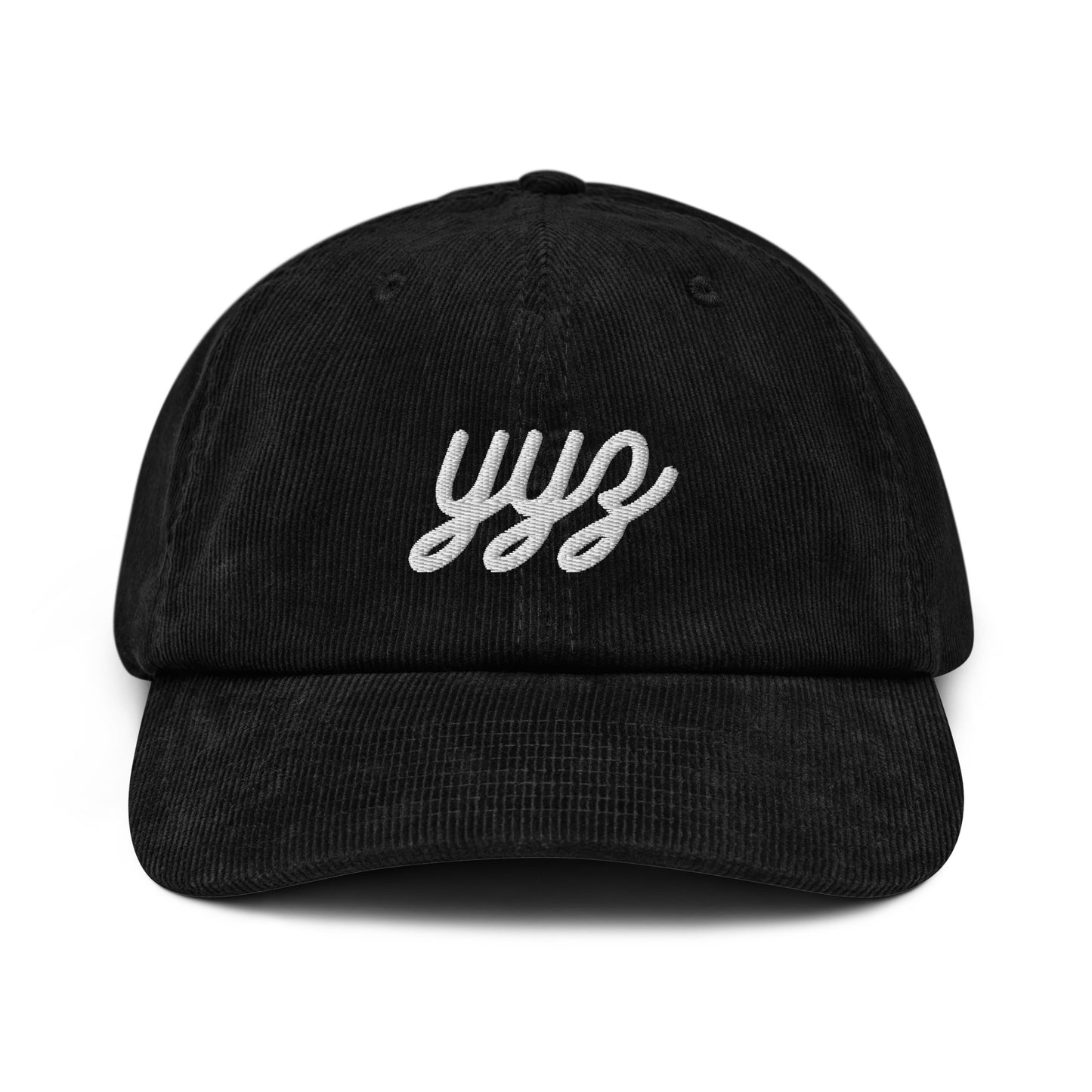Vintage Script Corduroy Hat - White • YYZ Toronto • YHM Designs - Image 13