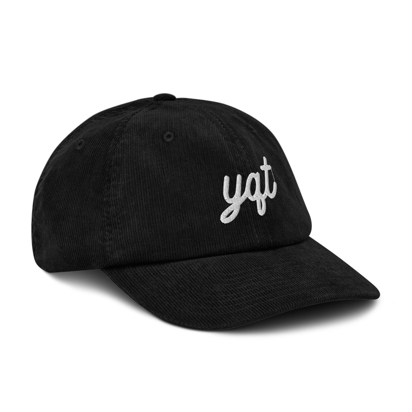 Vintage Script Corduroy Hat - White • YQT Thunder Bay • YHM Designs - Image 15