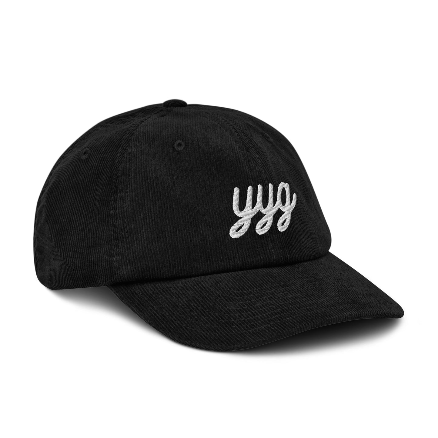 Vintage Script Corduroy Hat - White • YYG Charlottetown • YHM Designs - Image 15