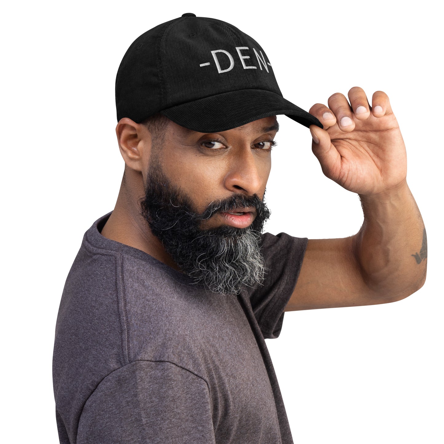 Souvenir Corduroy Hat - White • DEN Denver • YHM Designs - Image 04
