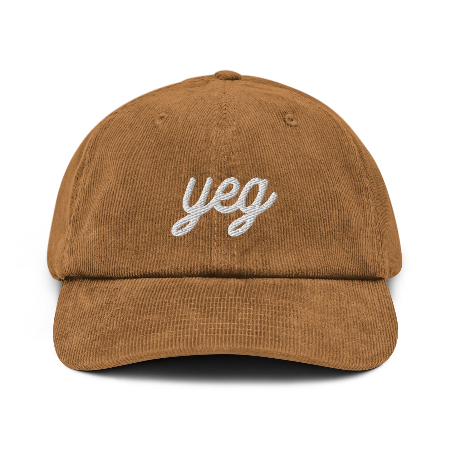 Vintage Script Corduroy Hat - White • YEG Edmonton • YHM Designs - Image 22