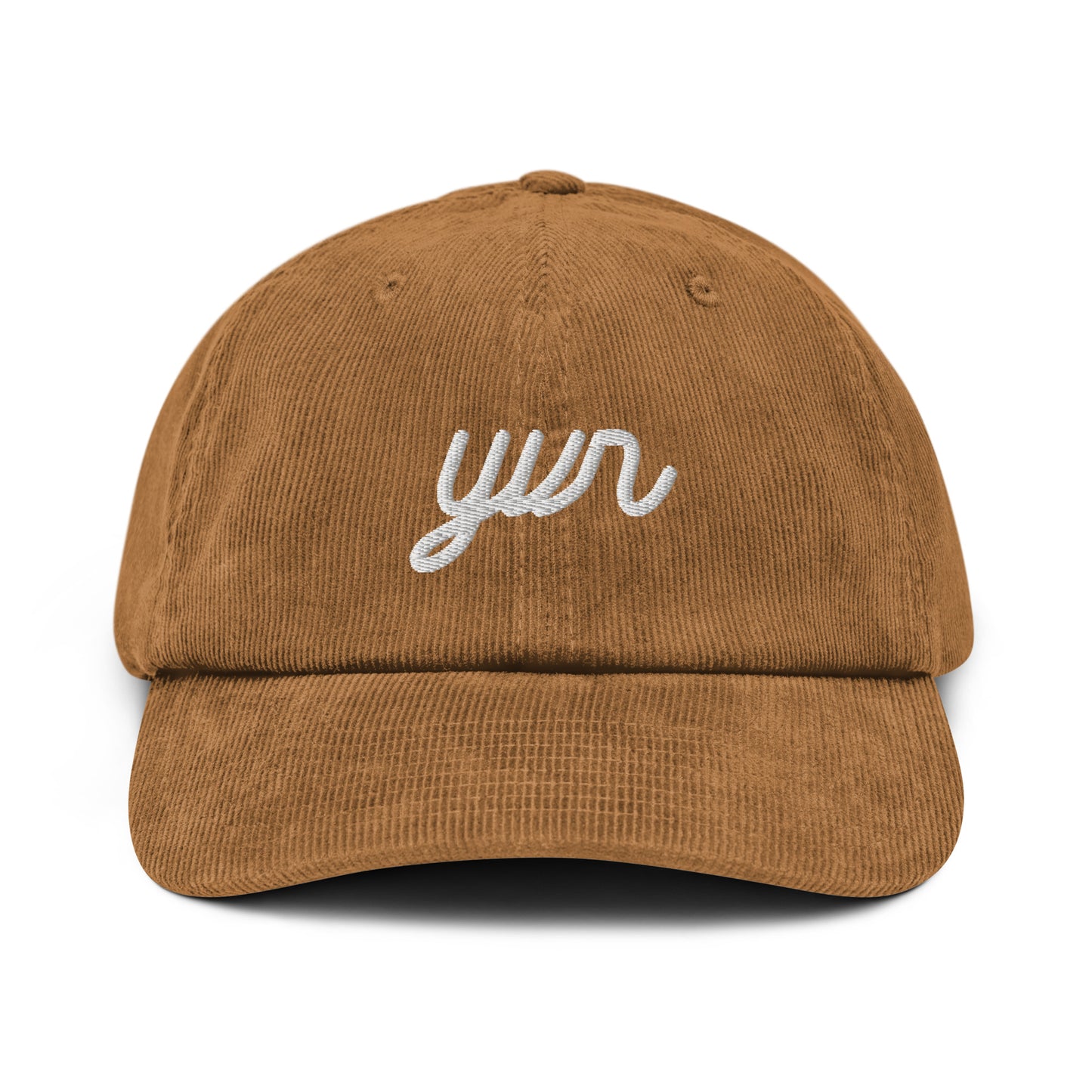 Vintage Script Corduroy Hat - White • YVR Vancouver • YHM Designs - Image 22